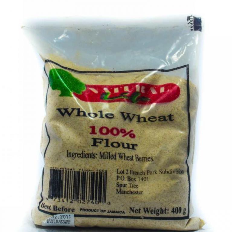 NATURAL LIFE WHOLE WHEAT FLOUR 400G Grocery Shopping Online Jamaica
