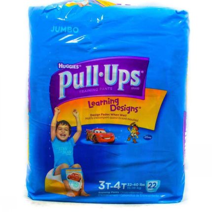 HUGGIES PULL-UPS T/PANTS 3T-4T GIRL 22'S