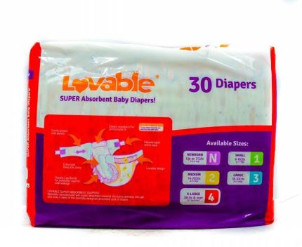 LOVABLE BABY DIAPER STAGE 2 MEDIUM