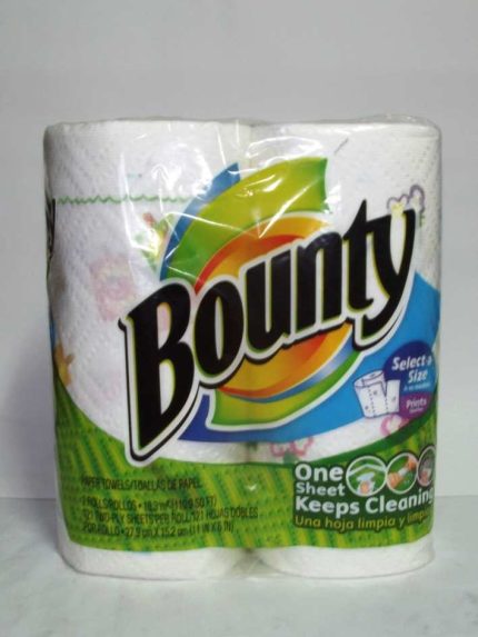 BOUNTY HAND TOWEL SELECT-A-SIZE PRINTS 2'S