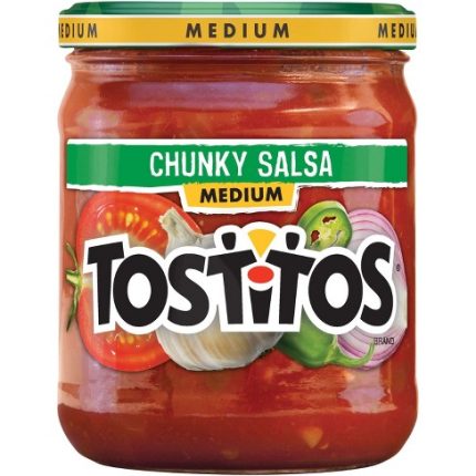 TOSTITOS CHUNKY SALSA MEDIUM DIP  (15.5oz)