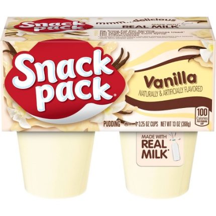 HUNT'S SNACK PACK PUDDING / JELLO 4's 368g