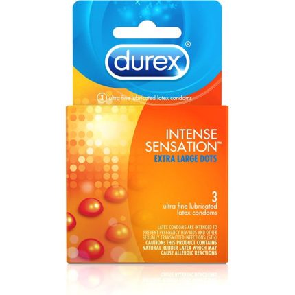 DUREX INTENSE SENSATION CONDOMS 3'S