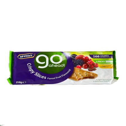 McVITIE'S GO AHEAD CRISPY SLICES FOREST FRUIT FLAVOURED 218g